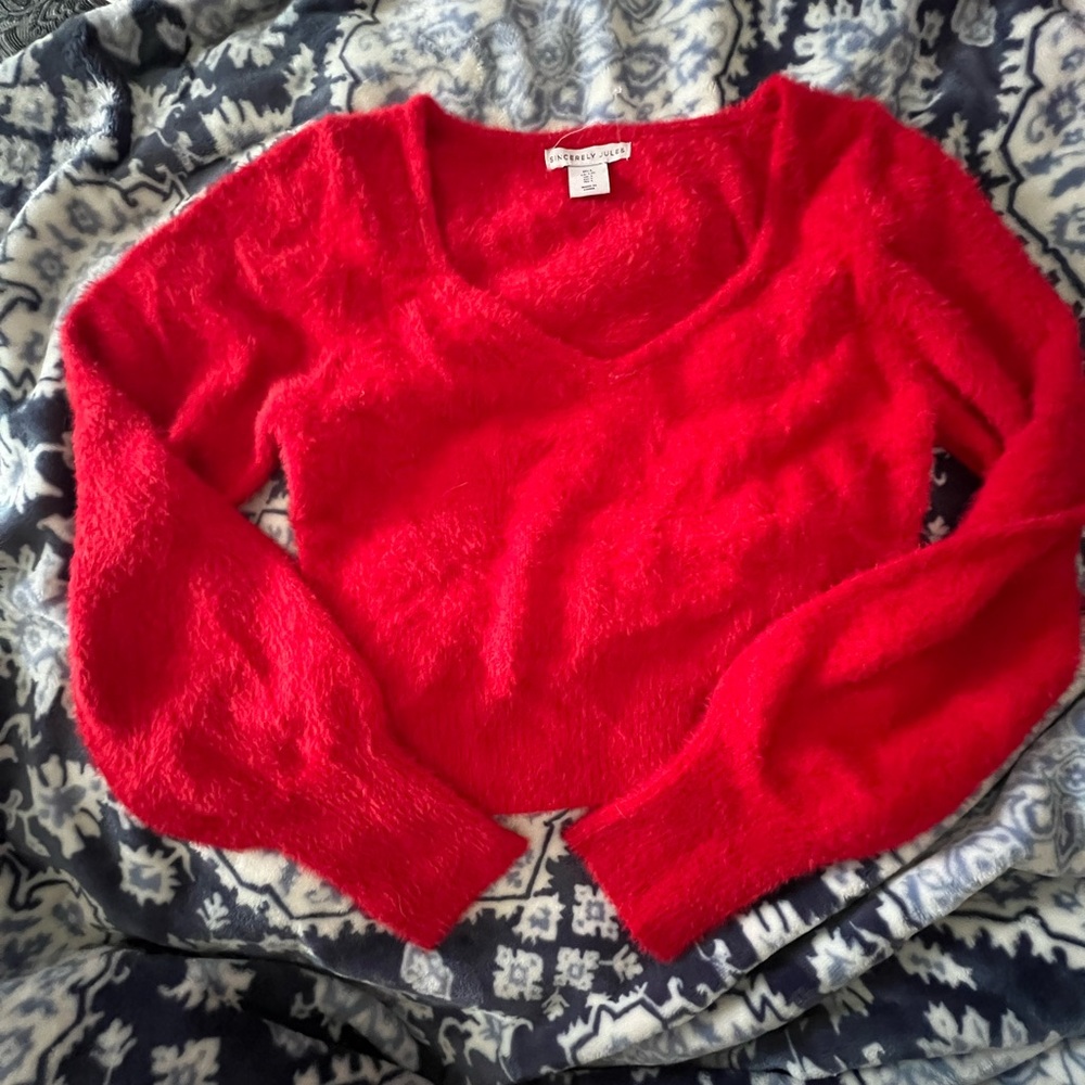 Soft bright long sleeve sweater